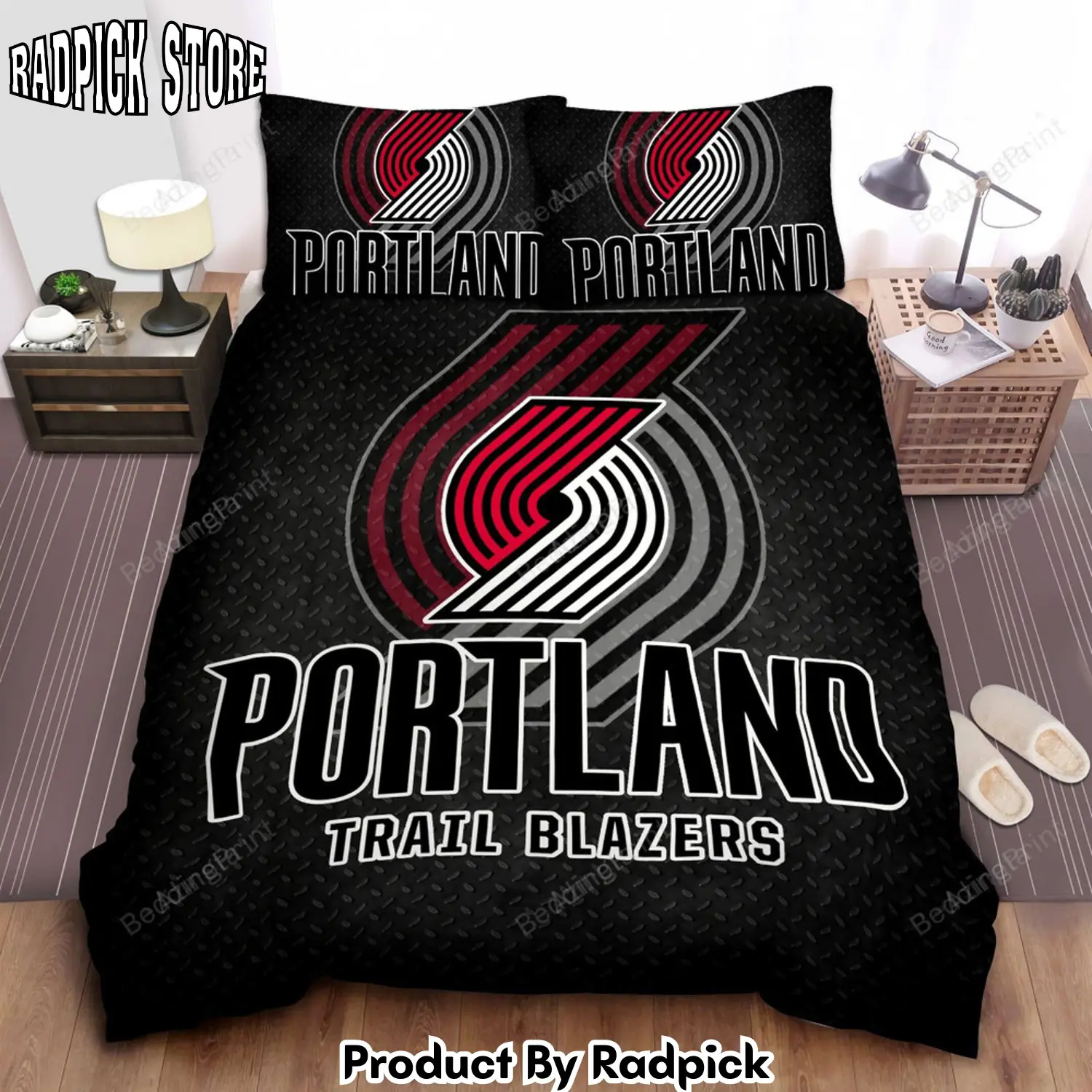 Radpick sports oregon sport portland trail blazers bed sheet duvet cover bedding sets rp3272051